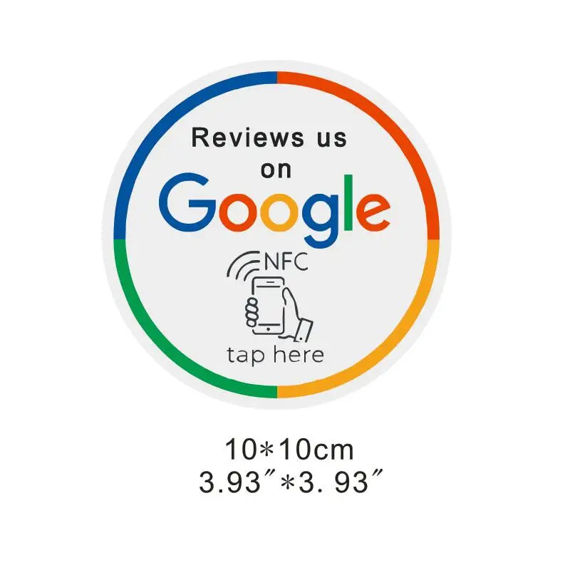 NFC Google Review Disk Sticker